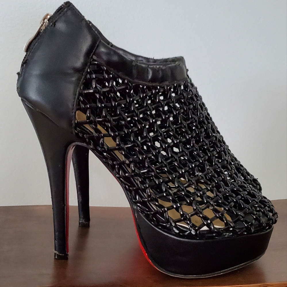 Christian Louboutin caged booties size 38